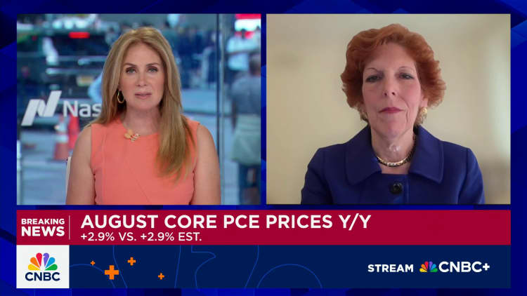 Former Cleveland Fed President Mester on August PCE data: This isn't really good news for the Fed